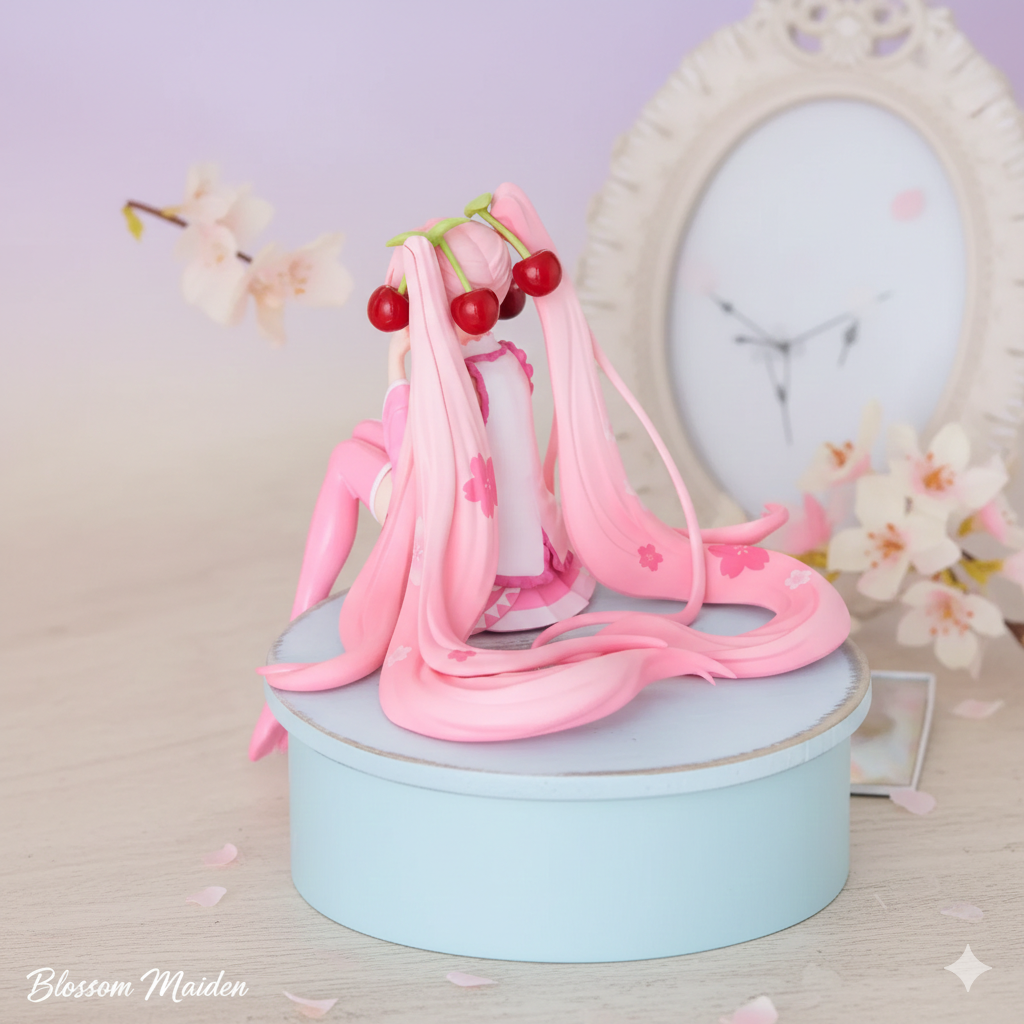 Cute Hatsune Miku Action Figure PVC Sakura Theme Collectible Display Model