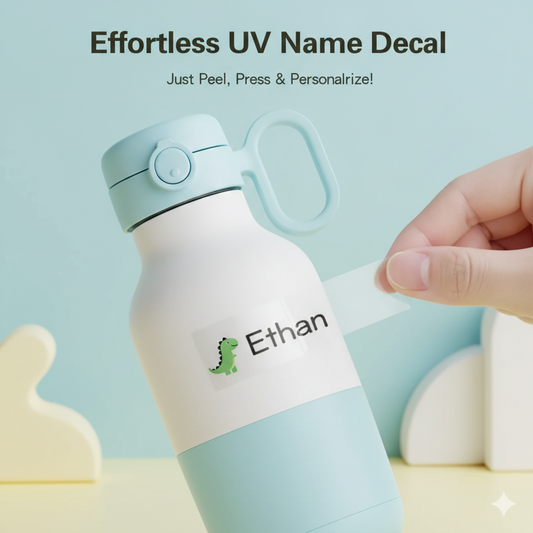 60Pcs Personalized Kawaii Name Labels - UV Waterproof Custom Stickers for Kids' Bottles, Lunch Boxes & School Supplies