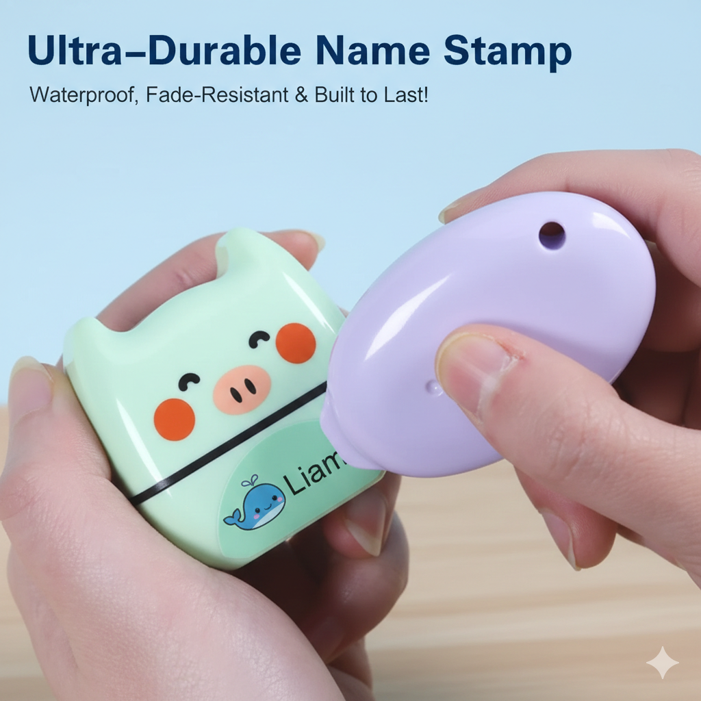 60Pcs Personalized Kawaii Name Labels - UV Waterproof Custom Stickers for Kids' Bottles, Lunch Boxes & School Supplies