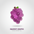 Grape Squishy Fidget Toy – Slow Rising Stress Relief Hand Toy for Anxiety, Kids & Adults