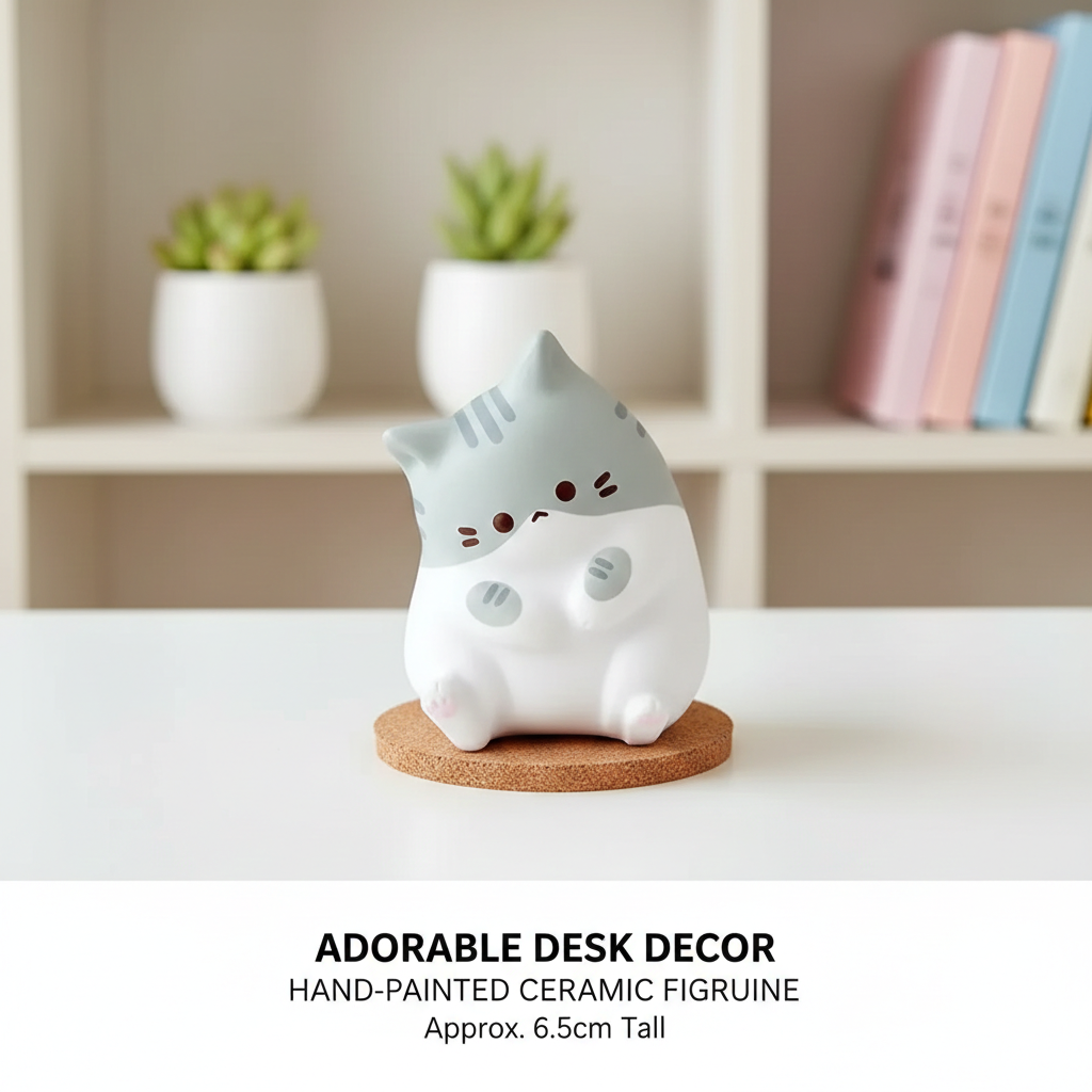 Adorable Cat Squishy Stress Relief Toy - Kawaii Slow Rebound Fidget Squeeze Toy for Kids & Adults, Perfect Halloween/Christmas Stocking Stuffer