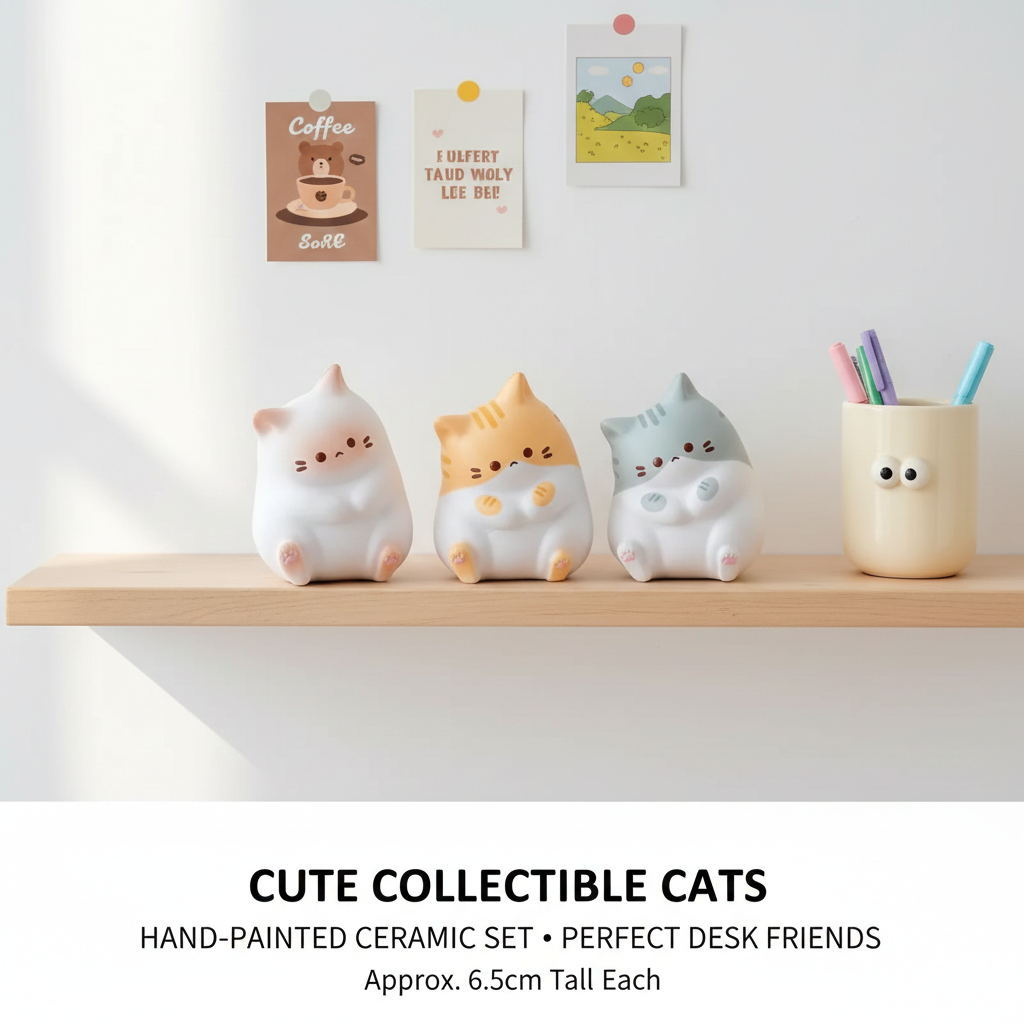 Adorable Cat Squishy Stress Relief Toy - Kawaii Slow Rebound Fidget Squeeze Toy for Kids & Adults, Perfect Halloween/Christmas Stocking Stuffer