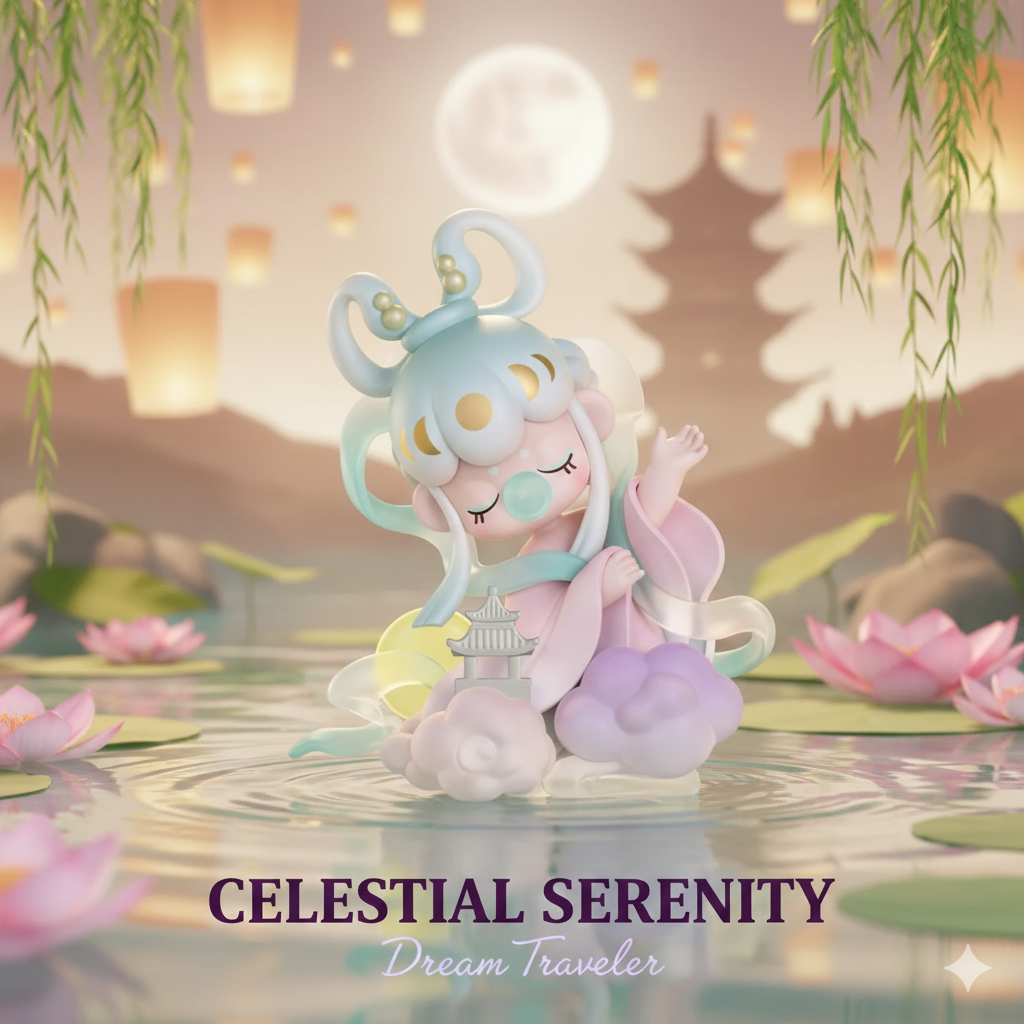 Nanci Poetic Beauty Blind Box: Ethereal Zen Action Figure Doll - Perfect Surprise Toy Gift for Her & Art Toy Collectors