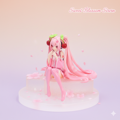 Cute Hatsune Miku Action Figure PVC Sakura Theme Collectible Display Model