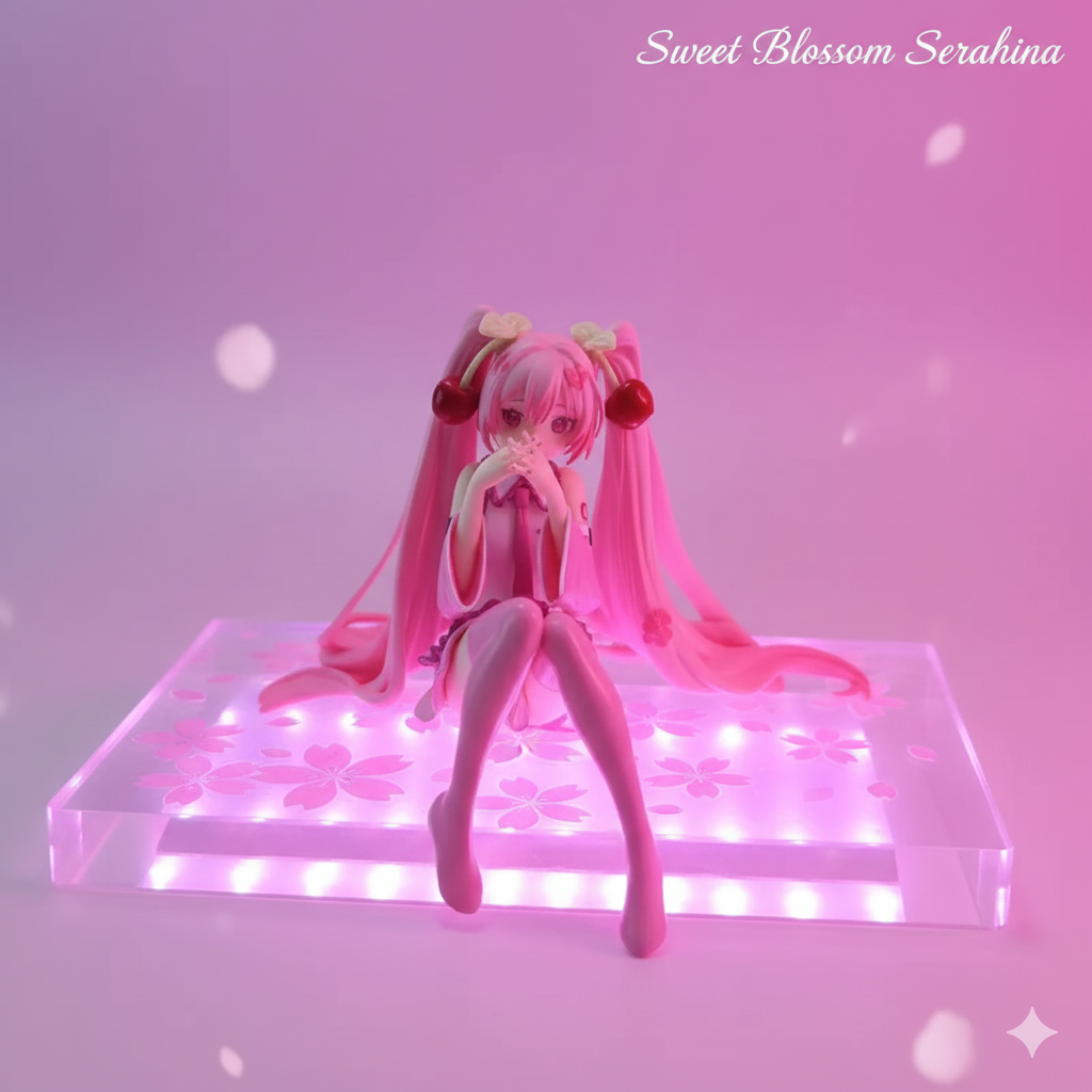 Cute Hatsune Miku Action Figure PVC Sakura Theme Collectible Display Model